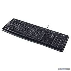 Logitech K120 Laidinė klaviatūra, USB, US, Juoda