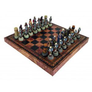ROMĖNAI prieš ARABUS: meniški šachmatai su Odos pakaitalo lenta ir dėže