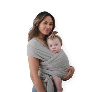 Mushie nešioklė Baby Wrap Gray Melange, pilka