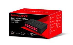 Mercusys | Switch | MS105G | Unmanaged | Desktop | 10/100 Mbps (RJ-45) ports quantity | 1 Gbps (RJ-45) ports quantity | SFP ports quantity | PoE ports quantity | PoE+ ports quantity | Power supply type External | month(s)
