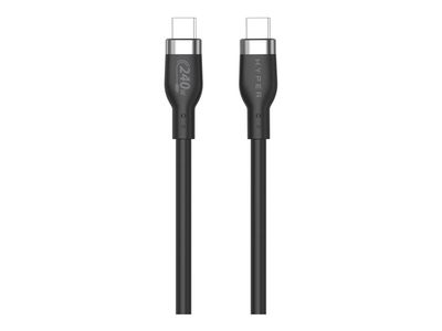 Hyper 2M Silicone 240W USB-C Charging Cable - Black
