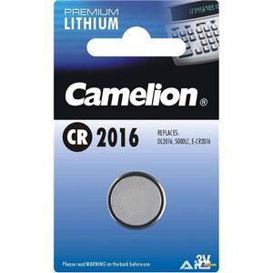 Camelion Lithium Button celles 3V (CR2016), 1-pack 1-pack maitinimo elementai
