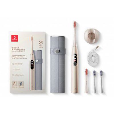 Xiaomi Oclean Electric Toothbrush X Pro Digital Set Gold - elektrinis dantų šepetėlis