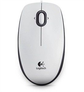Pelė Logitech B100 White, Portable Optical Mouse