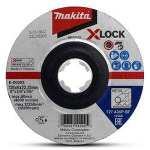 Šlifavimo diskas MAKITA X-Lock 125x6mm A36P