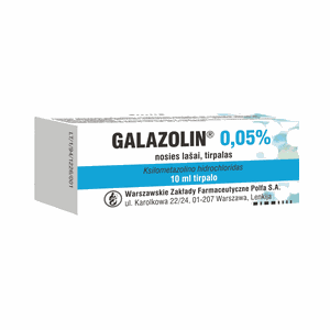 Galazolin 0,5 mg/ml nosies lašai 10 ml