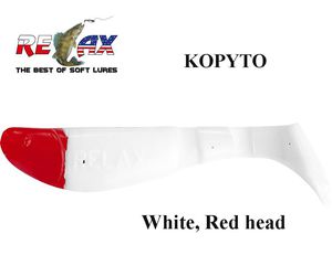 Relax guminukas Kopyto H001 White Red Head 6.3 cm