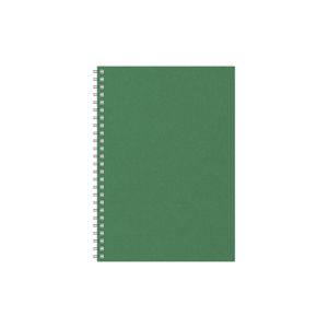 Kalendorius - užrašinė TIMER, su spirale, A5, be datų, 224 lapai, taškeliais, kartoniniu viršeliu, smaragdų žalia
