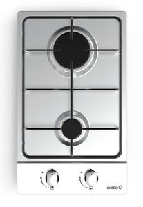 Dujinė kaitlentė CATA Hob GI 3002 X Gas, Number of burners/cooking zones 2, Rotary knobs, Stainless steel