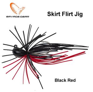 Savage Gear Skirt Flirt Jig Sinking Kablys Nr2 Black Red 4 g
