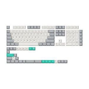 Double shot PBT Full Set (Cherry profile - Gray, White, Mint) Keycap rinkinys