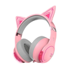 Edifier Gaming Headphone G5BT Wireless, Over-Ear, Built-in microphone, Pink (Cat version), Noice canceling