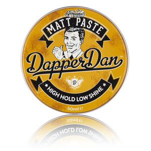 Dapper Dan Matt Paste Stiprios fiksacijos, matinė plaukų modeliavimo pasta, 50 ml