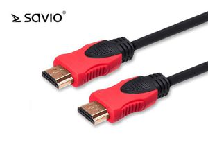 Elmak HDMI 2.0 SAVIO CL-140 cable, gold, 3D, 4Kx2K, copper, 7.5m, blister
