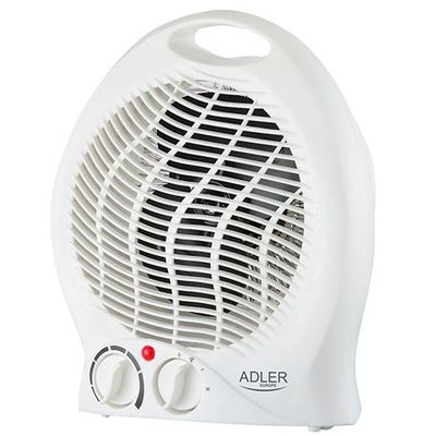 Šildytuvas Adler Heater AD 7728 Fan Heater, 2000 W, Number of power levels 2, White