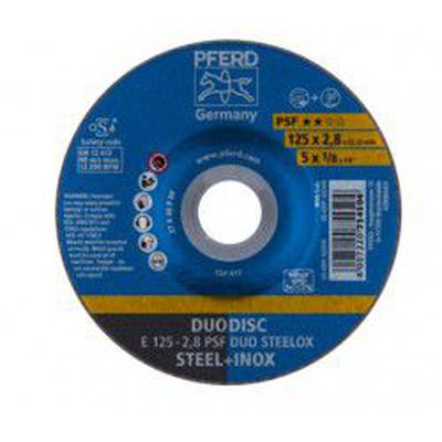 Pjovimo ir šlifavimo diskas PFERD E125-2.8 A46 P PSF-INOX-DUO