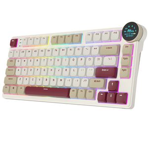 Royal Kludge RK N80 RGB Rosy Clouds wireless keyboard |75%, Hot-swap, Brown switches, US