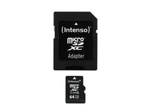INTENSO 3413490 Intenso micro SD 64GB SDXC card class 10