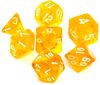 REBEL RPG Dice Set - Crystal - Yellow