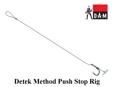 Kabliukai su pavadėliu DAM Detek Method Push Stop Rig 14