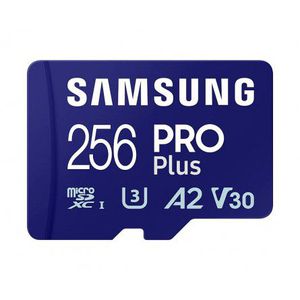 Samsung microSD 256GB Card Pro Plus 180MB/s atminties kortelė su SD adapteriu