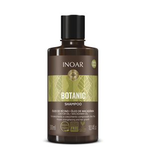 Inoar Botanic Shampoo Plaukus stiprinantis ir augimą skatinantis šampūnas, 300ml