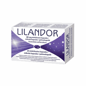 LILANDOR 80 mg minkštosios kapsulės N28