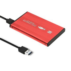 QOLTEC External Hard Drive Case HDD/SSD 2.5inch SATA3 USB 3.0 Red