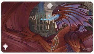 UP - March of the Machine: The Aftermath Niv-Mizzet, Supreme White Stitched Standard Gaming Playmat