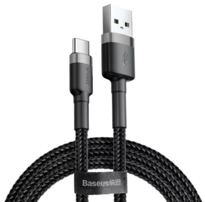 CABLE USB TO USB-C 3M/GRAY/BLACK CATKLF-UG1 BASEUS