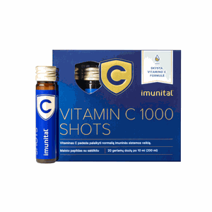 IMUNITAL Vitamin C 1000 SHOTS geriamosios dozės N20