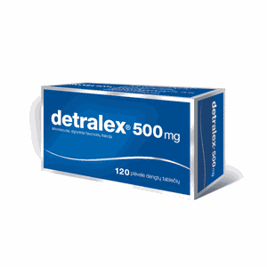 Detralex 500 mg plėvele dengtos tabletės N120