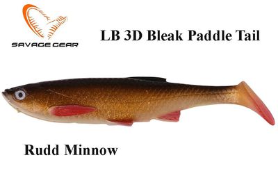 Savage gear LB 3D Bleak Paddle Tail guminukas Rudd Minnow 8 cm