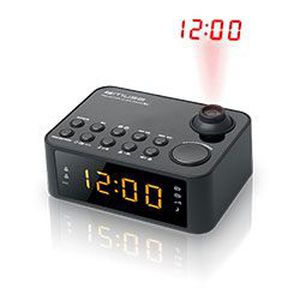 Radijo imtuvas Muse Clock radio M-178P Black, 0.9 inch amber LED, with dimmer