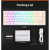 Royal Kludge RK G68 white wireless mechanical keyboard | 65%, Hot-swap, RGB, Brown Switches, US