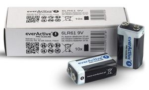 everActive BATTERY R9/6LR61 9V PRO ALKALINE 10 PCS