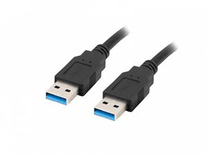 Lanberg Kabel USB -A M/M 3.0 1.0m czarny