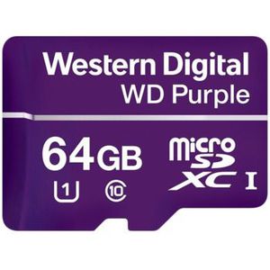 WD Purple 64GB Surveillance microSD XC Class - 10 UHS 1