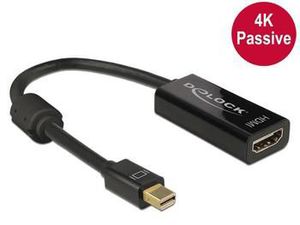 DELOCK Adaptorcable mini DisplayPort 1.2 plug > HDMI socket black 4K Passive