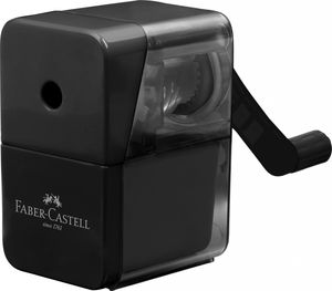 Drožtukas Faber-Castell, mechaninis, juodos spalvos