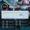 Royal Kludge RK918 RGB white wired mechanical keyboard | 100%, Brown switches, US