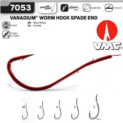 VMC 7053RD Mystic Trout Worm kabliukai 6