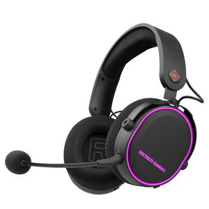 DELTACO GAMING DH420 Wireless gaming headset, USB-C, Black/RGB