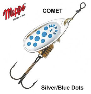 Blizgė Mepps Comet Silver Blue Dots 6.5 g