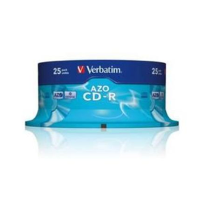 VERBATIM CD-R 80 min. 700 MB 52x 25-pack cakebox DataLife Plus, crystal surface