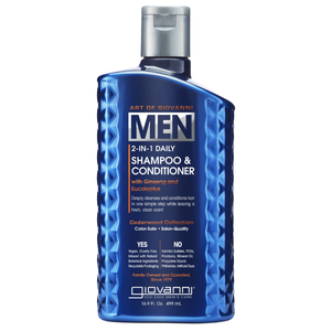 Šampūnas ir kondicionierius vyrams su ženšeniu ir eukaliptu