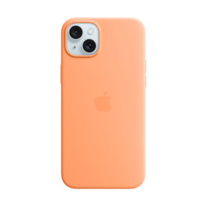 Apple iPhone 15 Plus Silicone Case with MagSafe - Orange Sorbet Apple
