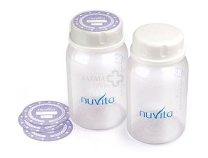Buteliukas - pieno laikymo konteineris NUVITA 2x120ml