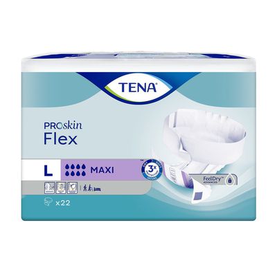 TENA Flex Maxi Juostinės sauskelnės šlapimo nelaikymui, L, 22 vnt.