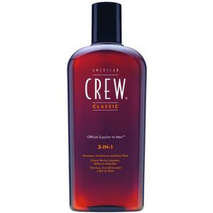 American Crew 3in1- šampūnas /kondicionierius/ dušo želė, 250ml